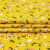 Изображение Штапель сатин, цветы на желтом