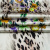 Изображение Натуральный шелк атласный стрейч, леопард и цветы