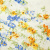 Изображение Шелк искусственный, цветы на молочном