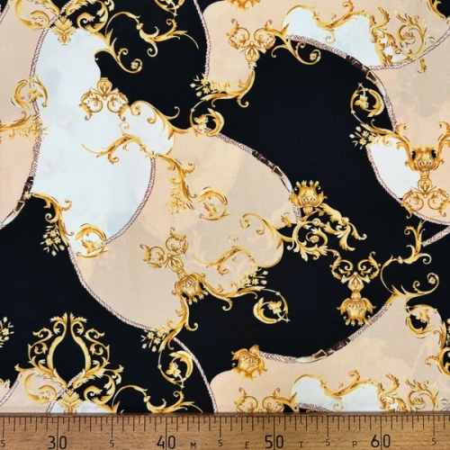 Изображение Плательная ткань вензеля, ремни, дизайн VERSACE