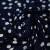 Изображение Трикотаж стрейч темно-синий, вискоза, белый горошек