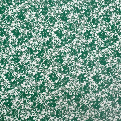 Изображение Хлопок цветы на белом, темно-зеленый