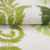 Изображение Плательная ткань, вискоза, белая с зелеными графическими цветами, дизайн FORTE FORTE