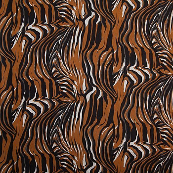 Изображение Лен RATTI, дизайн тигр, оранжевый, белый