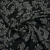 Изображение Плательно-костюмная ткань шерстяная черная, орнамент растения