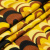 Изображение Трикотаж вискоза, абстрактные волны, желтый