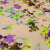Изображение Трикотаж стрейч беж, вискоза с эластаном, яркие цветы