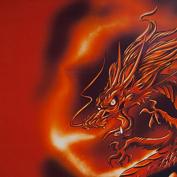 Изображение Хлопок, купон огненный дракон