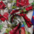 Изображение Шелк натуральный купон платок, розы и геометрия D&G