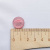 Изображение Пуговица на полуножке круглая, пузырьки, персиково-розовый