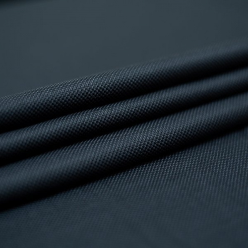 Изображение Костюмная ткань премиум класса Giuseppe Botto, рогожка, черный