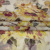 Изображение Шелк шифон натуральный крэш, желто-красные цветы