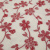 Изображение Жаккард бежевый, вискоза, красные цветы