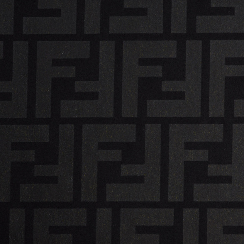 Изображение Плащевая ткань чёрная, дизайн FENDI