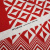 Изображение Трикотаж плотный купон, хлопок с вискозой, красный орнамент, дизайн SETARIUM