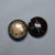 Изображение Пуговица для шубы круглая, коричневая, дизайн шесть звезд ⭐⭐⭐⭐⭐⭐, 3.7 см