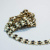 Изображение Цепь декоративная, дизайн черно-белые сердечки, 15 мм, золотой цвет