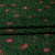 Изображение Шифон шелковый жаккардовый, ветви на черном, дизайн GUCCI