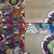 Изображение Шелк со льном, кайма, цветочный принт на бежевом