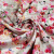 Изображение Сатин вискоза, цветы, молочный