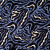 Изображение Курточная стежка на подкладке, волны, синий