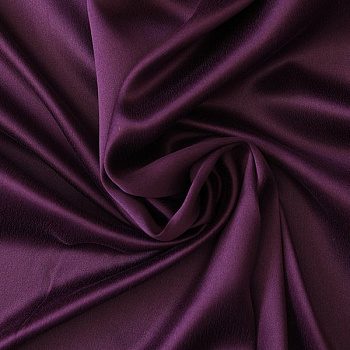 Изображение Шелк атласный однотонный, фиолетовый