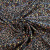 Изображение Плательная ткань, вискоза, мелкие цветочки на черном, полосы