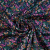 Изображение Плательная ткань, мелкие тюльпаны на темно-синем