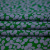Изображение Плательная ткань зеленая с голубыми цветами