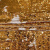 Изображение Пайетки мелкие на атласе, белый, золото