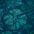 Изображение Жаккард купон синий, темно-лазурные цветы