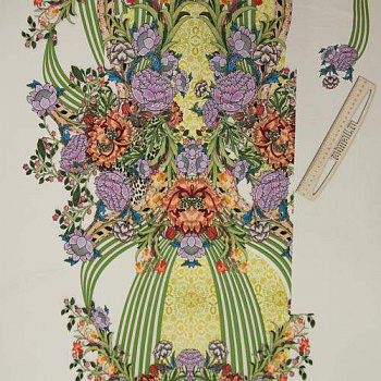 Изображение Трикотаж купон, цветочный ренессанс
