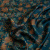 Изображение Шелк вискозный, с узором, темная бирюза