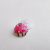 Изображение Пуговица на ножке, плоская, орхидеи, розовый, белый