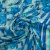 Изображение Шелк натуральный шифон кайма, крупные сине-голубые цветы