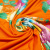Изображение Трикотаж, цветы на оранжевом, дизайн BLUMARINE