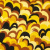 Изображение Трикотаж вискоза, абстрактные волны, желтый