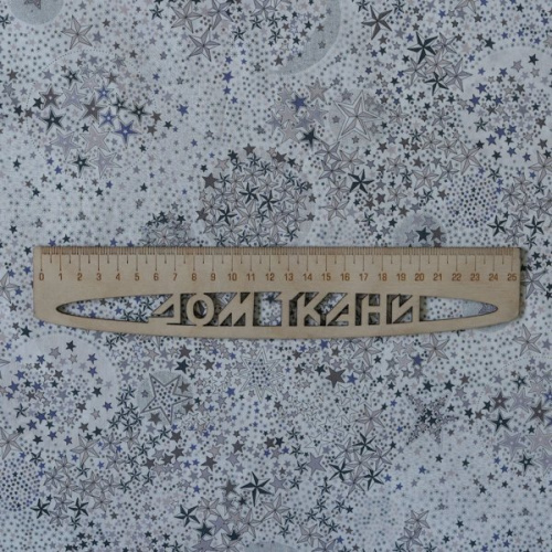 Изображение Сорочечная ткань стрейч, звезды на белом