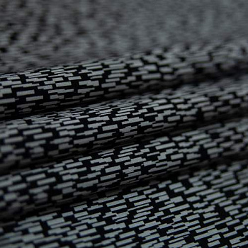Изображение Плательно-костюмная ткань черно-белая, вискоза
