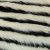 Изображение Мех искусственный в черную коротковорсовую и молочную средневорсовую полоску