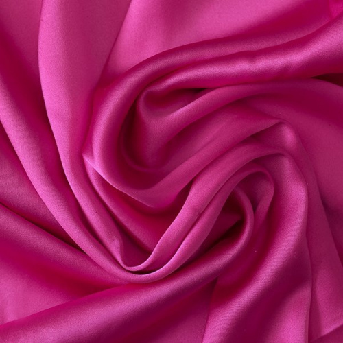 Изображение Шелк атласный стрейч, розовый барби