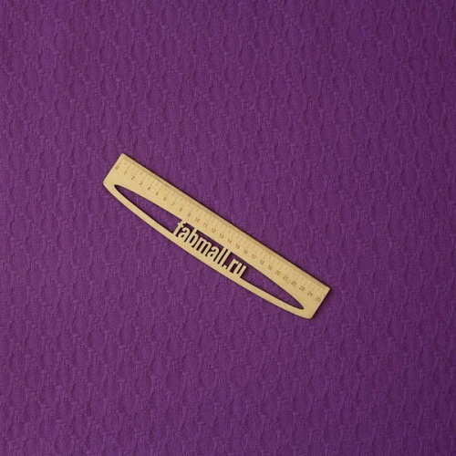Изображение Костюмная шерсть с кашемиром, фактурная, фиолетовый