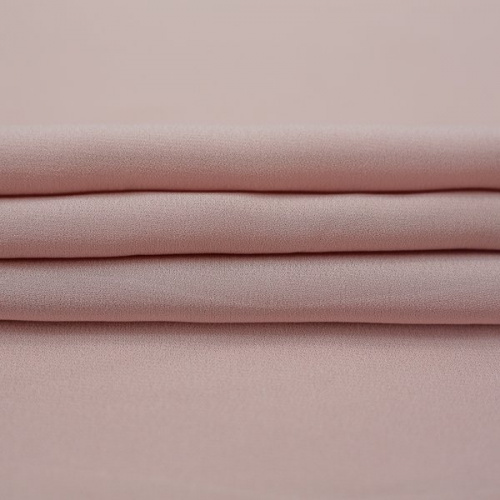 Изображение Креп жоржет шелковый с вискозой, персиково-розовый