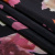 Изображение Шелк натуральный, лилии на черном, дизайн BLUMARINE