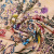 Изображение Крепдешин из натурального шелка купон, дизайн цветы