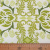 Изображение Плательная ткань, вискоза, белая с зелеными графическими цветами, дизайн FORTE FORTE