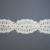 Изображение Тесьма декоративная из ленты белая со стразами