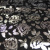 Изображение Костюмная шерстяная ткань с накатом, серебряные розы