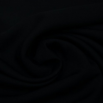 Изображение Плательно-костюмная ткань, вискоза с эластаном, черная