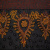 Изображение Тесьма декоративная с вышивкой, черный, оранжевый
